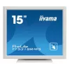 Iiyama ProLite T1531SR-W5 15 colių XGA 4:3 5 laidų varžinis jutiklinis LED monitorius, baltas