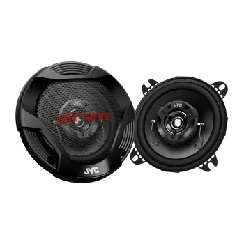 JVC CS-DR422 4 colių 2 krypčių koaksialiniai automobilio garsiakalbiai su anglies mikos kūgiais ir hibridiniais apvadais (pora)