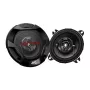 JVC CS-DR422 4 colių 2 krypčių koaksialiniai automobilio garsiakalbiai su anglies mikos kūgiais ir hibridiniais apvadais (pora)