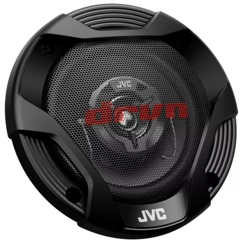 JVC CS-DR422 4 colių 2 krypčių koaksialiniai automobilio garsiakalbiai su anglies mikos kūgiais ir hibridiniais apvadais (pora)