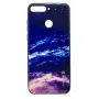 Evelatus Samsung Galaxy A7 (2018) grūdinto stiklo galinio dangtelio dėklas - Žvaigždėta naktis