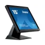 Iiyama ProLite T1531SAW-B5 15 colių XGA varžinis jutiklinis LED monitorius, 4:3, DVI-D/VGA, USB, garsiakalbiai, IP54 priekinė dalis, VESA, juoda