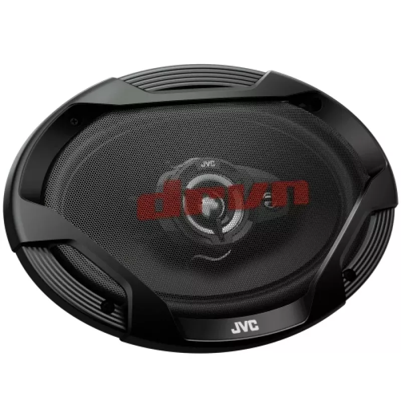 JVC CS-DR6932 6x9 colio 3 krypčių koaksialiniai automobilio garsiakalbiai, 500W didžiausia, 70W RMS, anglies žėručio žemųjų dažnių garsiakalbis, PEI aukštųjų dažnių garsiakalbiai, 4 omai