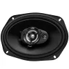 JVC CS-DR6932 6x9 colio 3 krypčių koaksialiniai automobilio garsiakalbiai, 500W didžiausia, 70W RMS, anglies žėručio žemųjų dažnių garsiakalbis, PEI aukštųjų dažnių garsiakalbiai, 4 omai