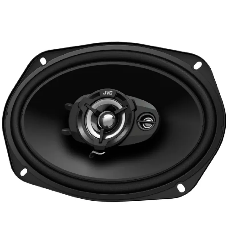 JVC CS-DR6932 6x9 colio 3 krypčių koaksialiniai automobilio garsiakalbiai, 500W didžiausia, 70W RMS, anglies žėručio žemųjų dažnių garsiakalbis, PEI aukštųjų dažnių garsiakalbiai, 4 omai