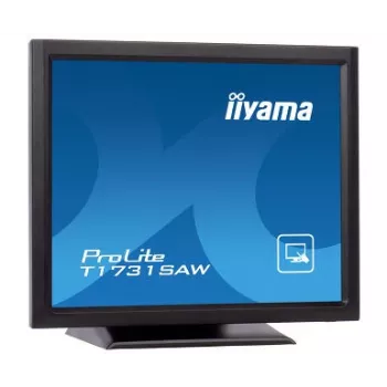 Iiyama ProLite T1731SAW-B5 17 colių LED jutiklinis monitorius - SXGA 1280x1024, TN, SAW, DVI/VGA, USB, garsiakalbiai, juoda