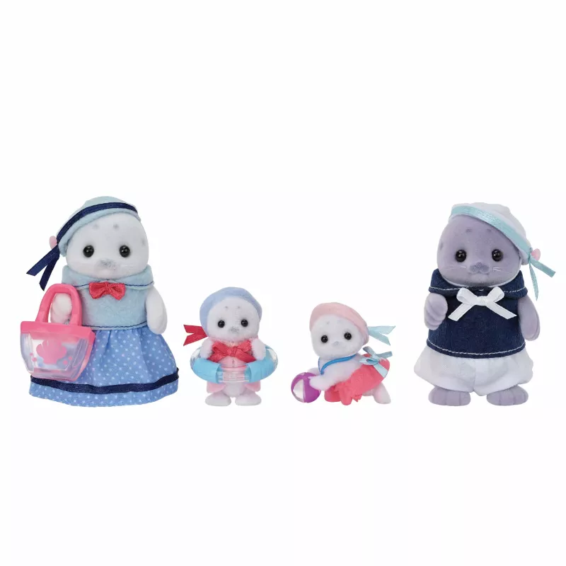 Sylvanian Families Ruonių šeimos figūrėlių rinkinys - Glenn, Amanda ir kūdikė Nicola su aksesuarais