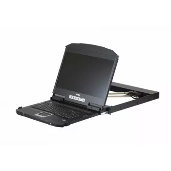 ATEN CL3800NW 18,5 colio dvigubo bėgio USB HDMI-DVI LCD KVM konsolė