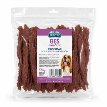 PETITTO minkšti žąsienos filė šunims 500g