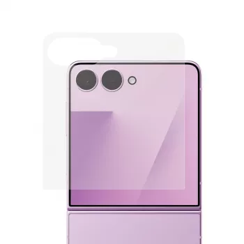 PanzerGlass ekrano apsauga, skirta Samsung Galaxy Z Flip8 papildomam ekranui - grūdintas stiklas, 9H, atsparus įbrėžimams ir smūgiams, sausas klijavimas, kristalinis skaidrumas