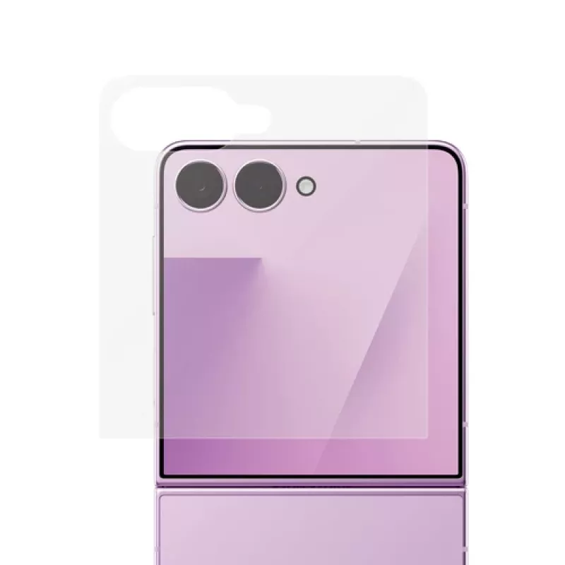 PanzerGlass ekrano apsauga, skirta Samsung Galaxy Z Flip8 papildomam ekranui - grūdintas stiklas, 9H, atsparus įbrėžimams ir smūgiams, sausas klijavimas, kristalinis skaidrumas