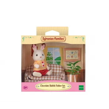 Sylvanian Families Šokoladinio Triušio Tėčio Svetainės Komplektas