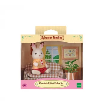 Sylvanian Families Šokoladinio Triušio Tėčio Svetainės Komplektas