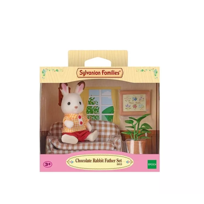 Sylvanian Families Šokoladinio Triušio Tėčio Svetainės Komplektas