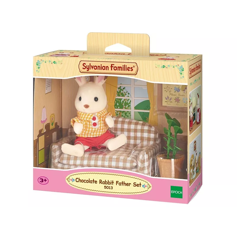 Sylvanian Families Šokoladinio Triušio Tėčio Svetainės Komplektas