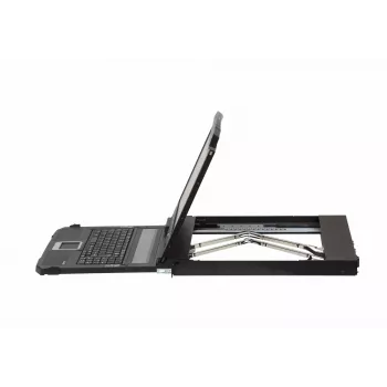ATEN CL3800NW 18,5 colio dvigubo bėgio LCD KVM konsolė su HDMI, DVI, USB, 1920x1080, 1U