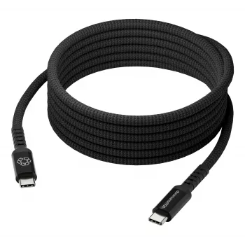dbramante1928 Copenhagen USB-C į USB-C pintas kabelis 1m juodas