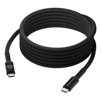 dbramante1928 Copenhagen USB-C į USB-C pintas kabelis 1m juodas