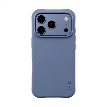 CARE by PanzerGlass Samba dėklas, skirtas iPhone 17 Pro / 18 Pro – mėlynų atspalvių, MagSafe, perdirbtas TPU, antibakterinis, 3,6 m kritimo apsauga