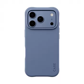 CARE by PanzerGlass Samba dėklas, skirtas iPhone 17 Pro / 18 Pro – mėlynų atspalvių, MagSafe, perdirbtas TPU, antibakterinis, 3,6 m kritimo apsauga