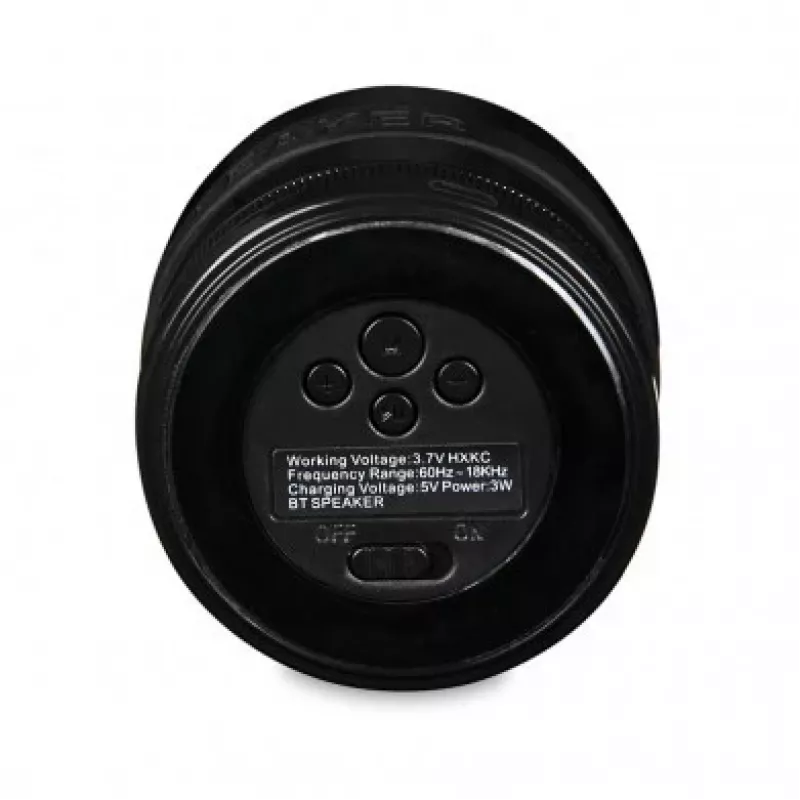 IBOX Garsiakalbis STRIDER Bluetooth nešiojamas belaidis garsiakalbis su FM radiju, laisvų rankų skambučiais, 5W RMS, 3,5mm AUX, USB, MicroSD, juodos spalvos