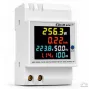 Qoltec vienfazis 6-in-1 DIN bėgio energijos skaitiklis su 100A CT, 230V, LCD, impulsine išvestimi