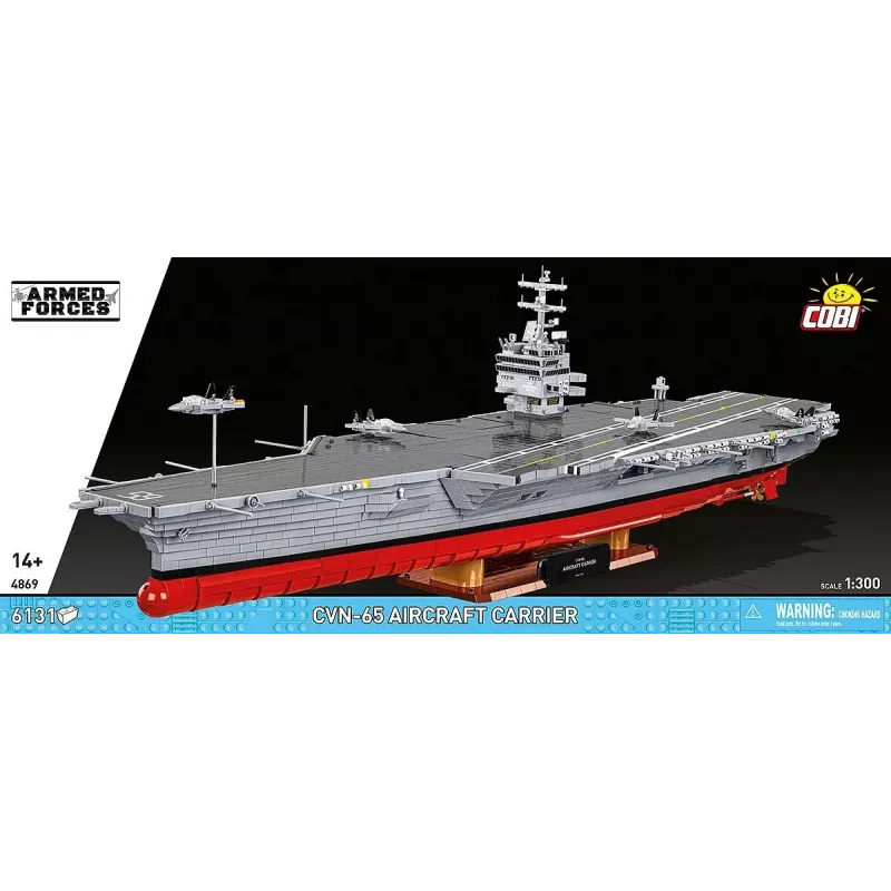 COBI 6131 PCS HC WWII /4869/ CVN-65 lėktuvnešio konstravimo rinkinys