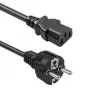 QOLTEC 54627 Schuko į IEC C13 maitinimo laidas 3m 3x1mm² juodas