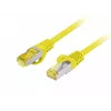 LANBERG Cat.6A S/FTP LSZH varinis laidų kabelis 20m geltonas Fluke patvirtintas