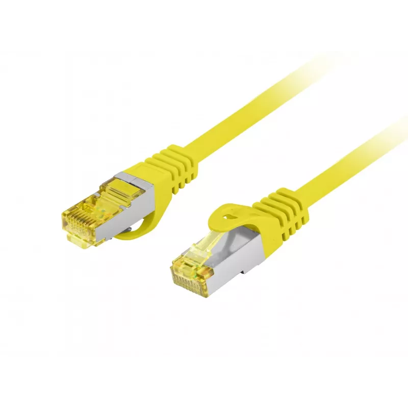 LANBERG Cat.6A S/FTP LSZH varinis laidų kabelis 20m geltonas Fluke patvirtintas