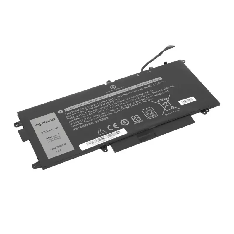 MOVANO baterija K5XWW, skirta Dell Latitude 5289 7390 2-in-1 - 7300 mAh (55 Wh)
