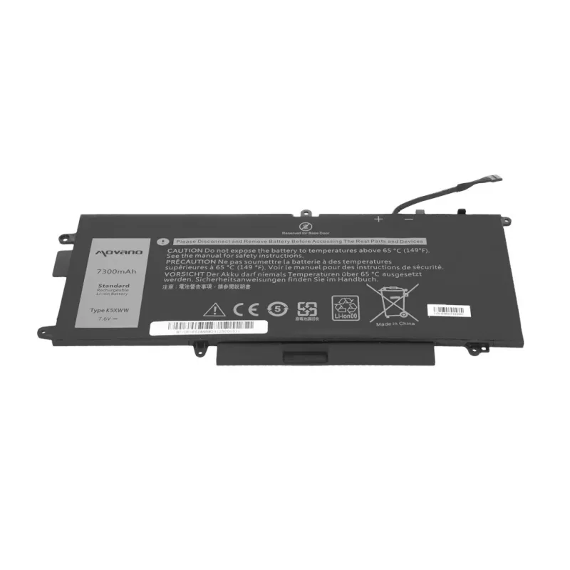MOVANO baterija K5XWW, skirta Dell Latitude 5289 7390 2-in-1 - 7300 mAh (55 Wh)