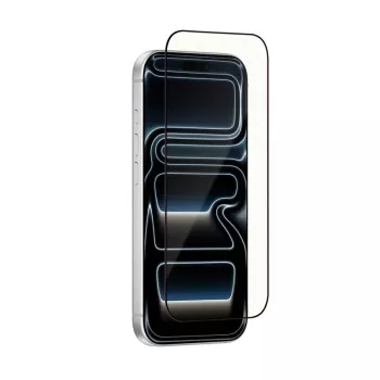 CRONG OptiRed grūdinto stiklo iPhone 17 Pro ekrano apsauga - 9H kietumas, mėlynos šviesos filtras, anti-glare, 2.5D kraštai, oleofobinė danga