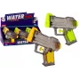 LEAN TOYS mažas vandens pistoletas permatomas geltonas oranžinis