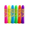 LEAN TOYS Veido piešimo rinkinys Neoniniai fluorescenciniai pieštukai 6 vnt.