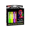 LEAN TOYS Veido piešimo rinkinys Neoniniai fluorescenciniai pieštukai 6 vnt.