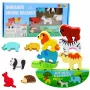 LEAN TOYS Balanced Animals Woodmedžio įgūdžių žaidimas 13El