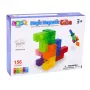 LEAN TOYS Magnetiniai blokeliai Magic Cube Puzzle 156 užduočių kortelės 9 vnt.