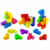 LEAN TOYS Magnetiniai blokeliai Magic Cube Puzzle 156 užduočių kortelės 9 vnt.