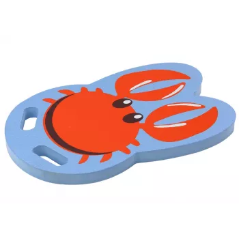 LEAN TOYS Crab Blue Foam plaukimo lenta vaikams - EVA kickboard, plūdrumo pagalba, EN71