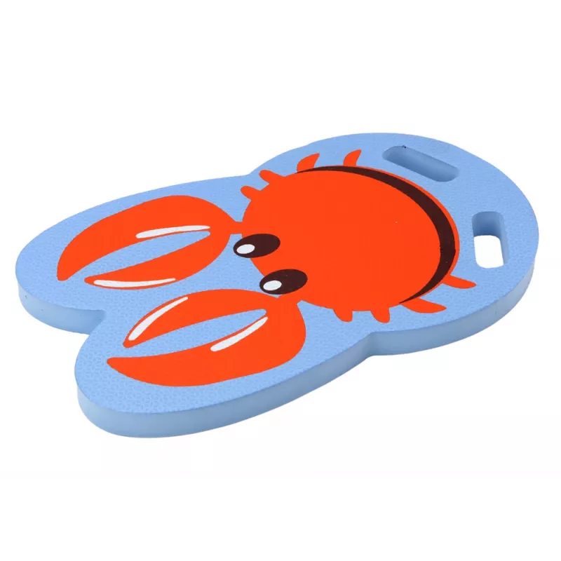 LEAN TOYS Crab Blue Foam plaukimo lenta vaikams - EVA kickboard, plūdrumo pagalba, EN71