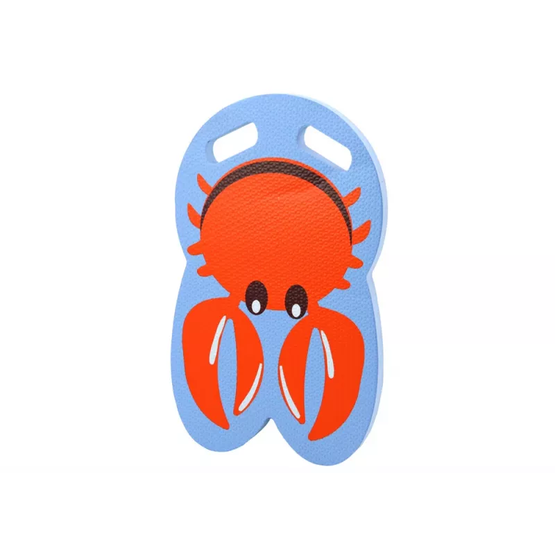 LEAN TOYS Crab Blue Foam plaukimo lenta vaikams - EVA kickboard, plūdrumo pagalba, EN71