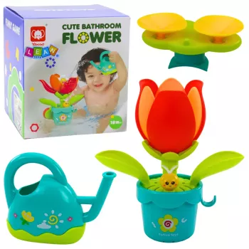LEAN TOYS interaktyvus vonios žaislas laistymo gėlė laistytuvas, 1,5 L, įvairių spalvų