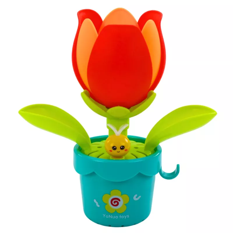 LEAN TOYS interaktyvus vonios žaislas laistymo gėlė laistytuvas, 1,5 L, įvairių spalvų