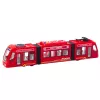 LEAN TOYS City Metro Tramvajus su atidaromomis durimis, šviesomis ir garsais, raudonas 1:16
