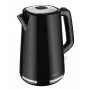 AMICA virdulys 1,7L KF304 - 2200W nerūdijančio plieno belaidis elektrinis virdulys, sidabrinis/juodas