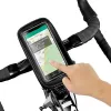 WILDMAN Bike Holder Case S E1 1L juoda – kompaktiškas dviračio rėmo krepšys su Velcro dirželiais