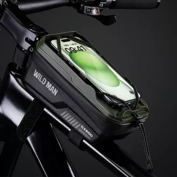 WILDMAN GX200 Dviračio rėmo krepšys juodas, laikiklis