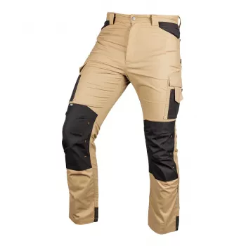 NEO TOOLS 81-350-3-XS Mix&Match drobinės darbo kelnės su Cordura sutvirtinimais, smėlio-juodos spalvos, XS dydis