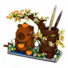 LEAN TOYS Kapibaros statybiniai blokeliai Medžio rašiklių organizatorius 1800 vnt.